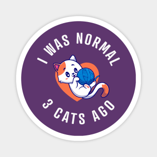 I Was Normal, 3 Cats Ago Magnet